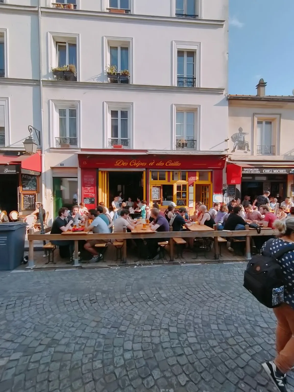 Facade Restaurant Creperie Terrasse Pleine Paris